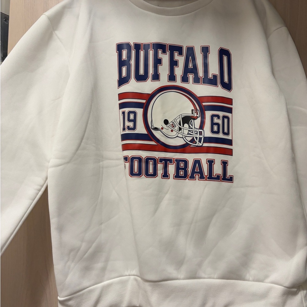 Buffalo Football White Sweater